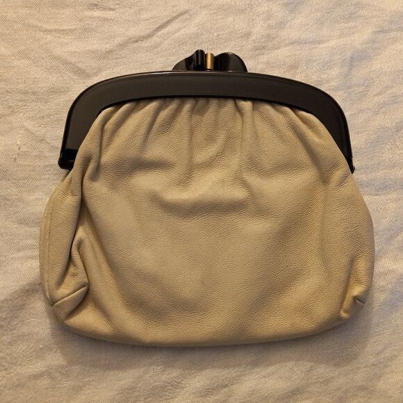 White Leather Small Bag - Picture 1 of 6